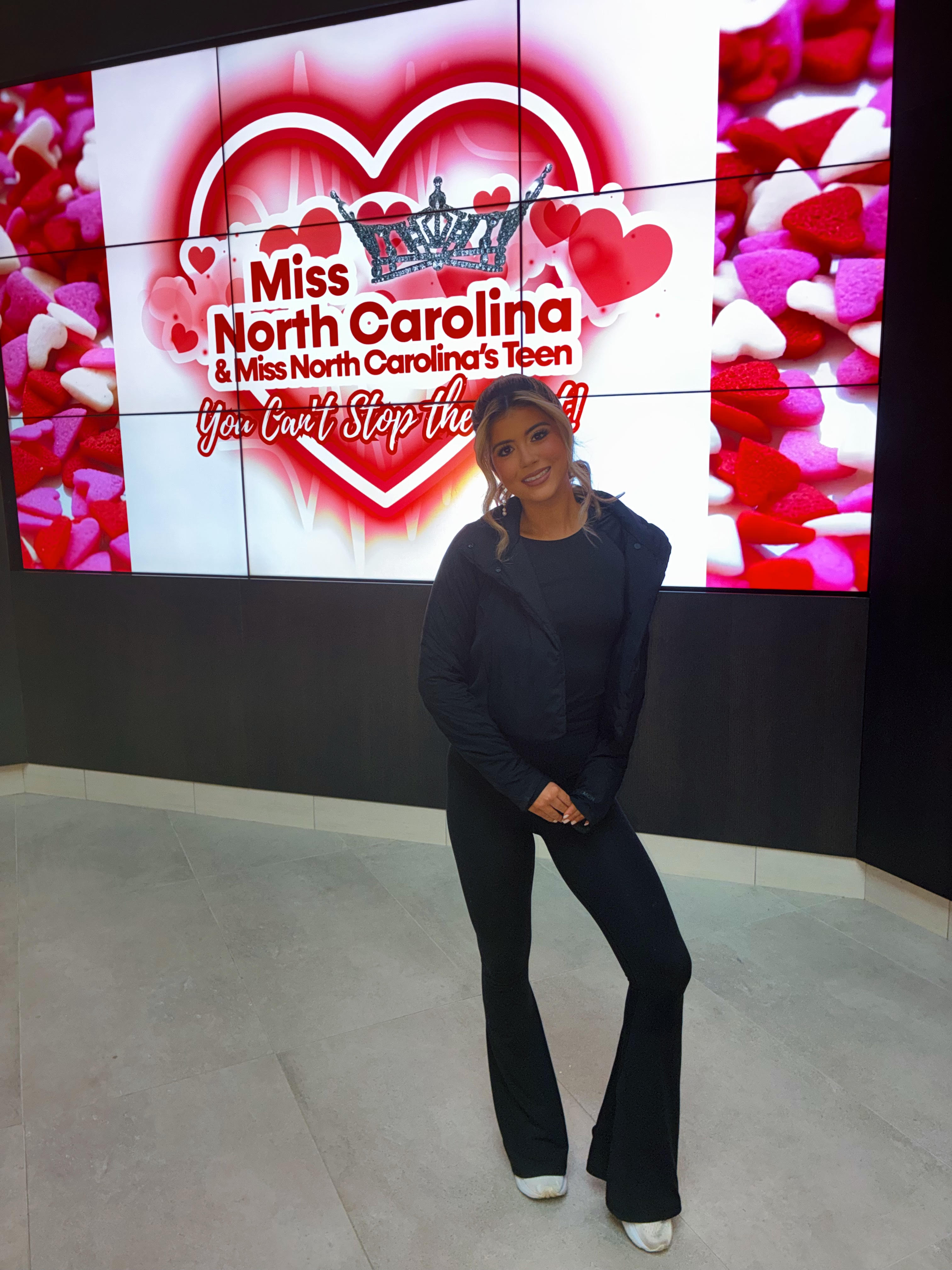 Gianna Buff at Miss NC display